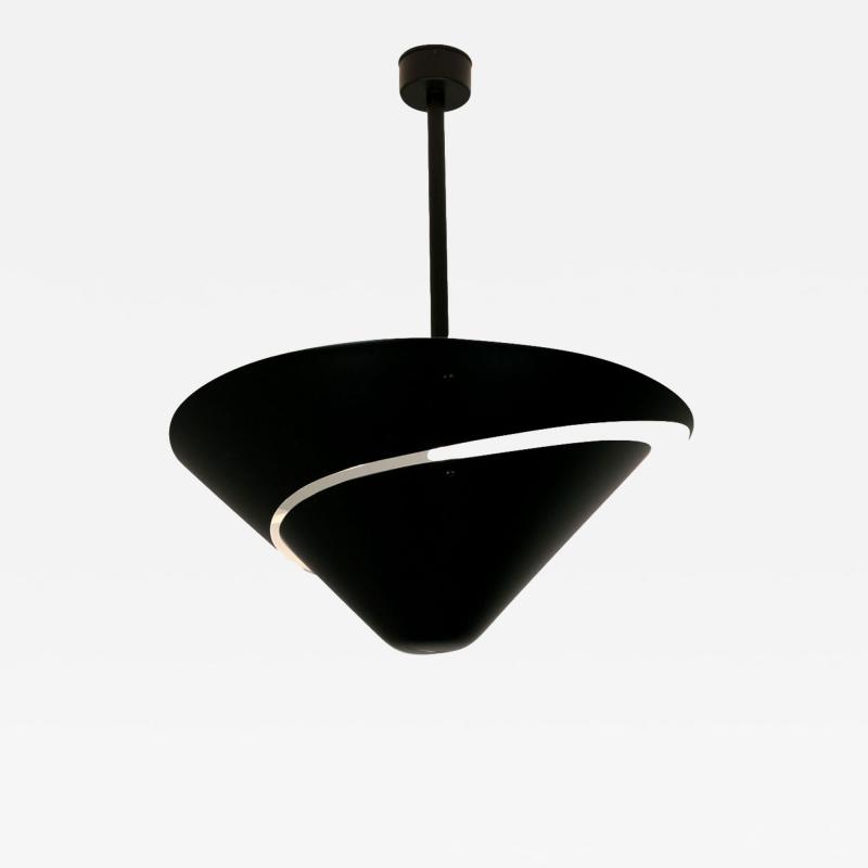 Serge Mouille Serge Mouille Black or White Medium Snail Ceiling Lamp