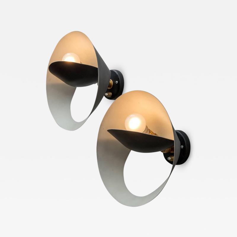 Serge Mouille Serge Mouille Petite Saturne Sconce Lights France 1950s