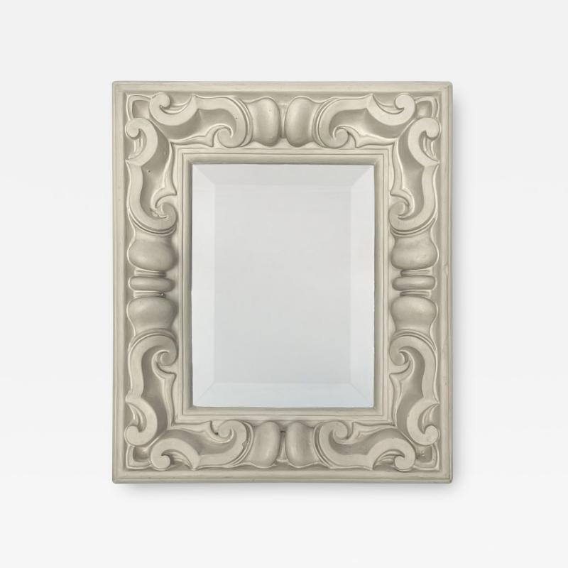 Serge Roche 1940s Plaster Mirror in the manner of Serge Roche