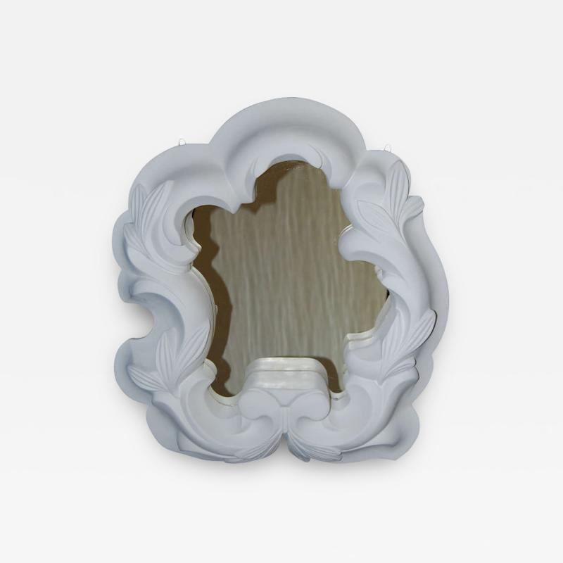 Serge Roche Style 1940s Plaster Mirror
