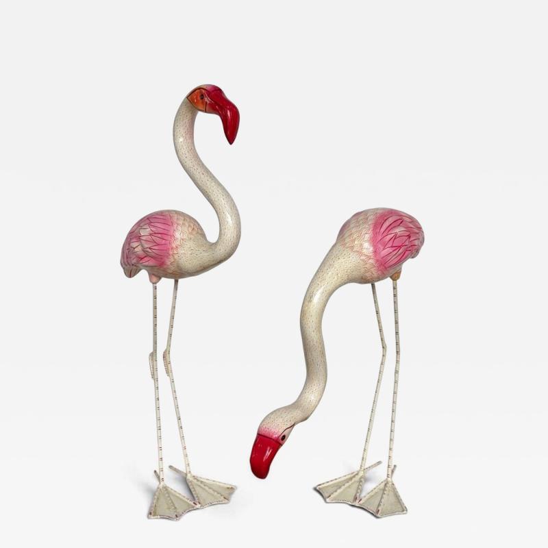 Sergio Bustamante Paper Mache Life Size Flamingo s Mexico 1960