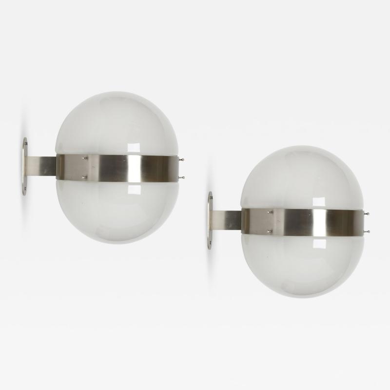 Sergio Mazza Sergio Mazza for Artemide sconces Clio a pair