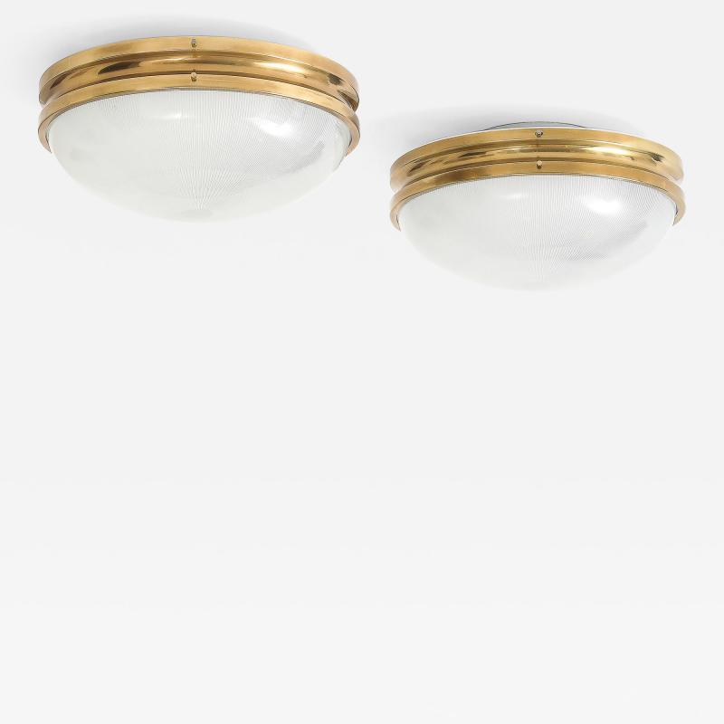 Sergio Mazza Sigma Flush Mount Light Fixtures by Sergio Mazza for Artemide Italy c 1960