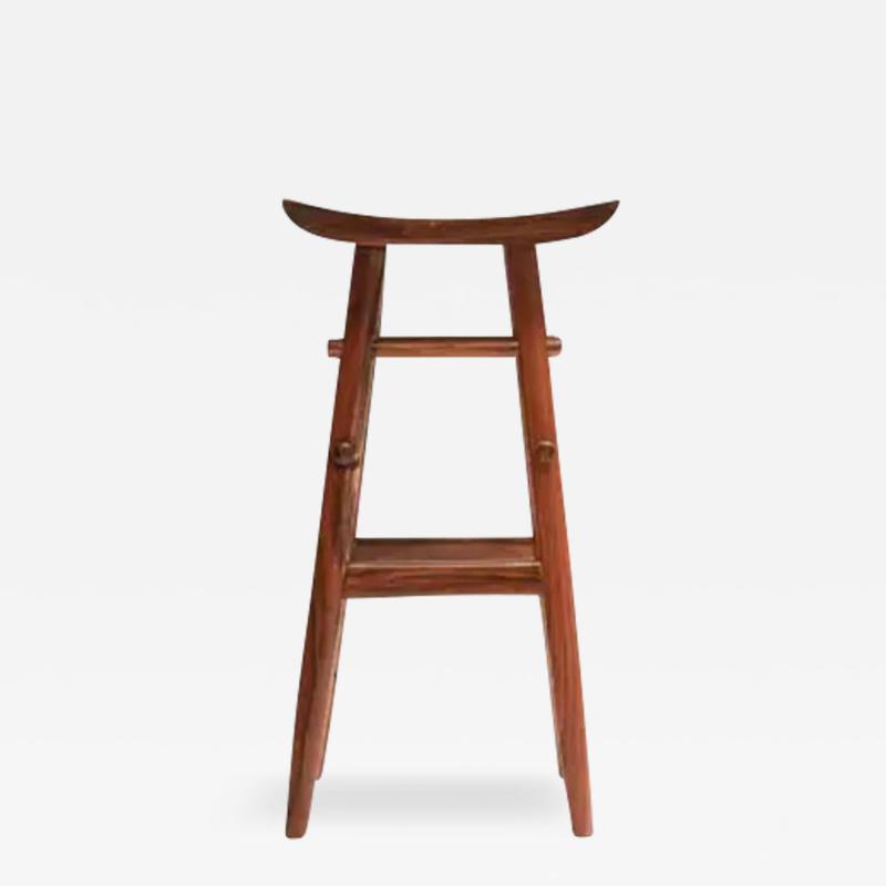 Sergio Rodrigues Brazilian Stool Nina in Lyptus Wood by Sergio Rodrigues c 2000 Brazil