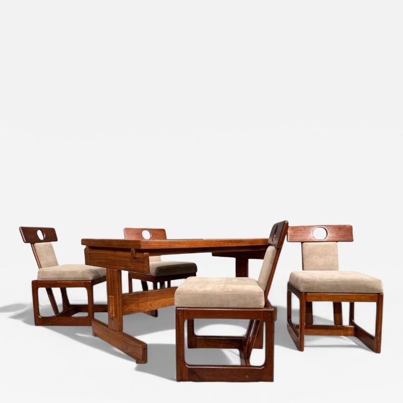 Sergio Rodrigues Cuiaba Dining Set in Hardwood Sergio Rodrigues 1970s Lot 478 479