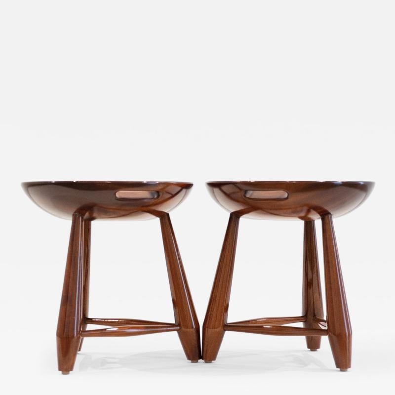 Sergio Rodrigues MOCHO WOODEN STOOLS