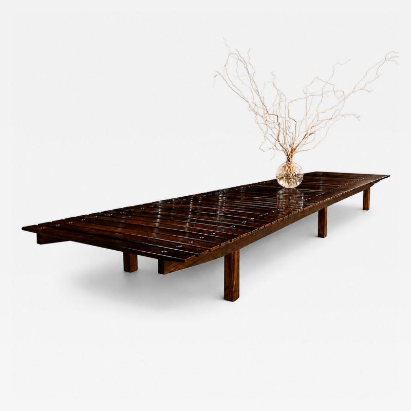 Sergio Rodrigues Sergio Rodrigues Brazilian Modern 1958 Mucki bench in Rosewood