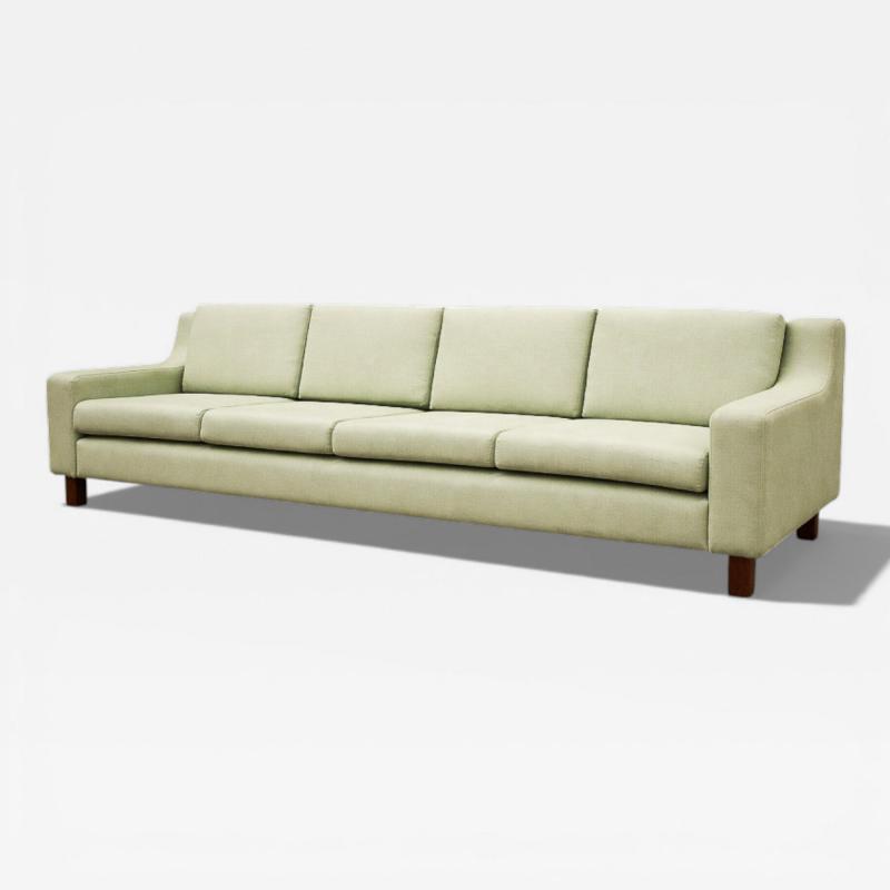 Sergio Rodrigues Sergio Rodrigues Caola Sofa in Rosewood and Green Fabric 1960s Lot 125