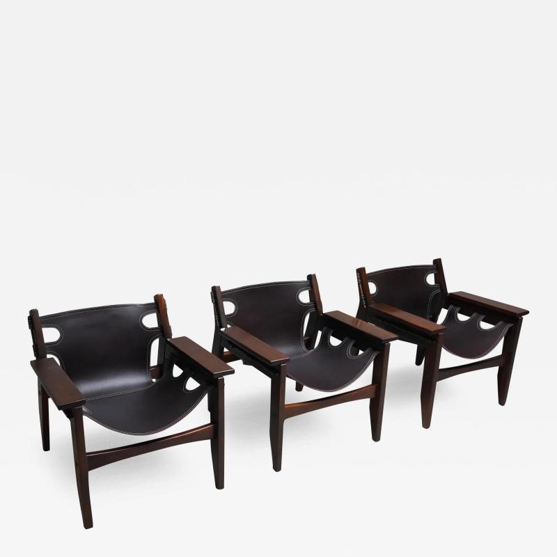 Sergio Rodrigues Sergio Rodrigues Kilin Lounge Chairs set of three Brasil 1970s