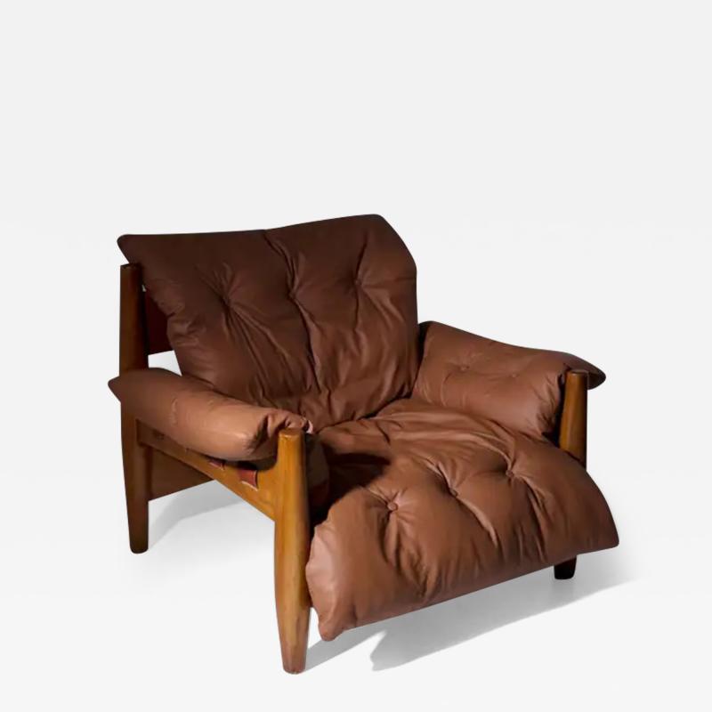 Sergio Rodrigues Sergio Rodrigues Pair of armchairs Mod Mole in leather