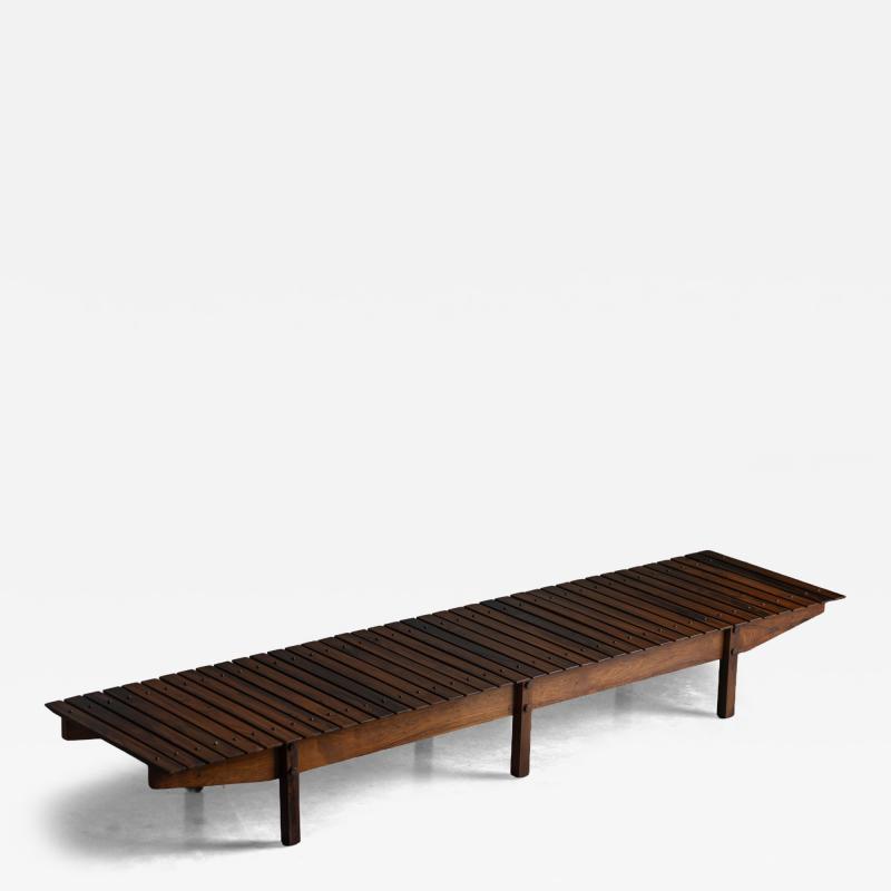 Sergio Rodrigues Slatted Mucki Bench by Sergio Rodrigues Brazil 1960s