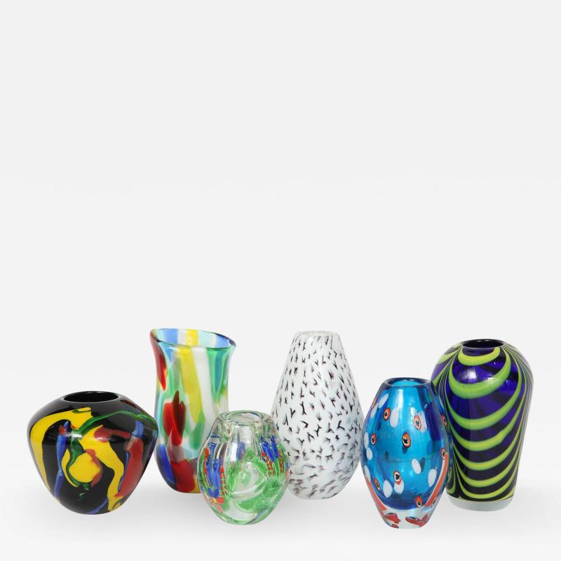 Series of Murano Glass Vases