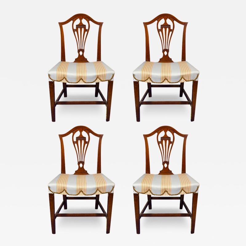 Set Of Four George III Mahogany Side Chairs