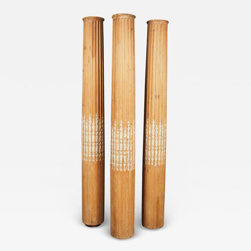 Set Of Three George III Style Pine Columns