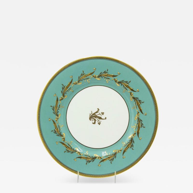 Set of 12 English Victorian Minton Porcelain Dinner Plates