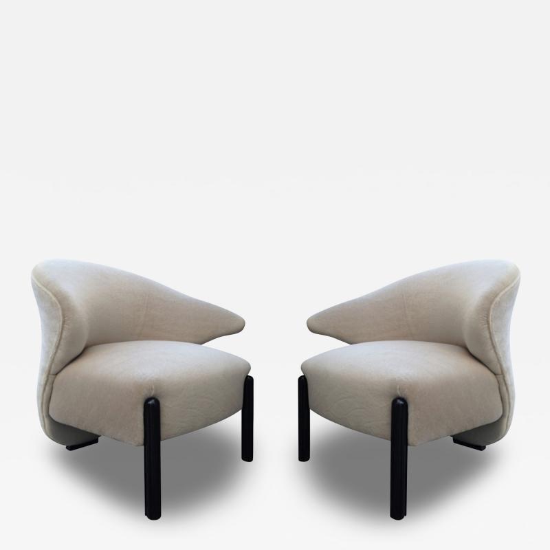 Set of 2 Calla Lily Chairs in the Style of Saporiti