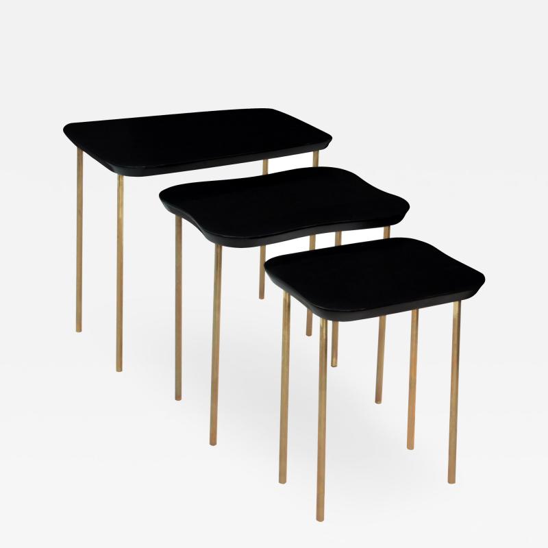 Set of 3 Free Form Nesting Tables by Charak Modern