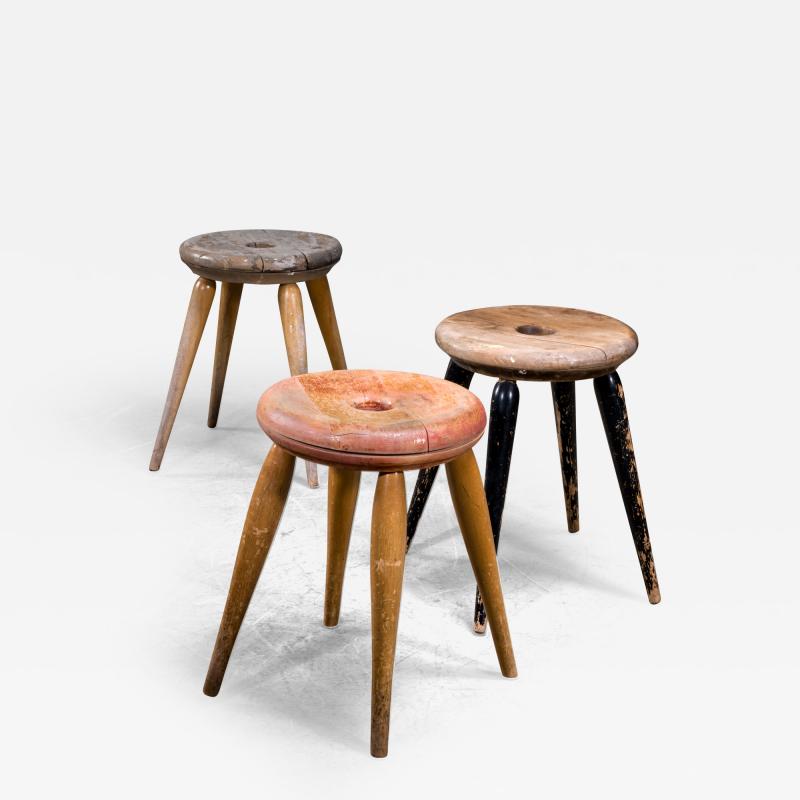 Set of 3 tripod stools Finland