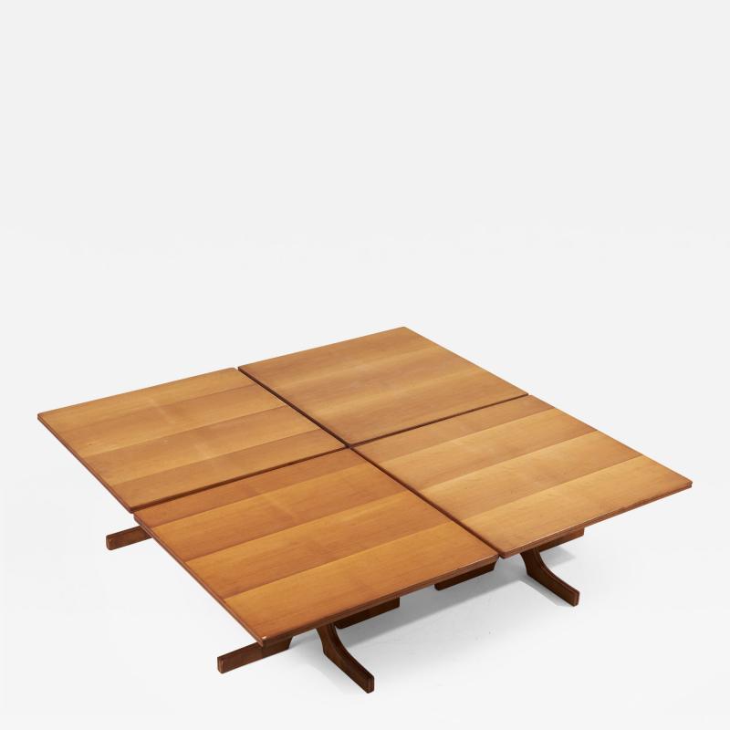 Set of 4 Architectural Italian Coffee Tables Italy 1960s