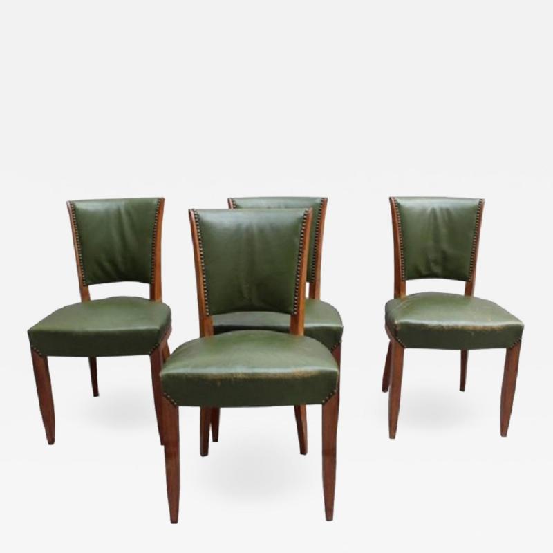 Set of 4 Fine French Art Deco Rosewood Chairs 4 Matching Armchairs Available 