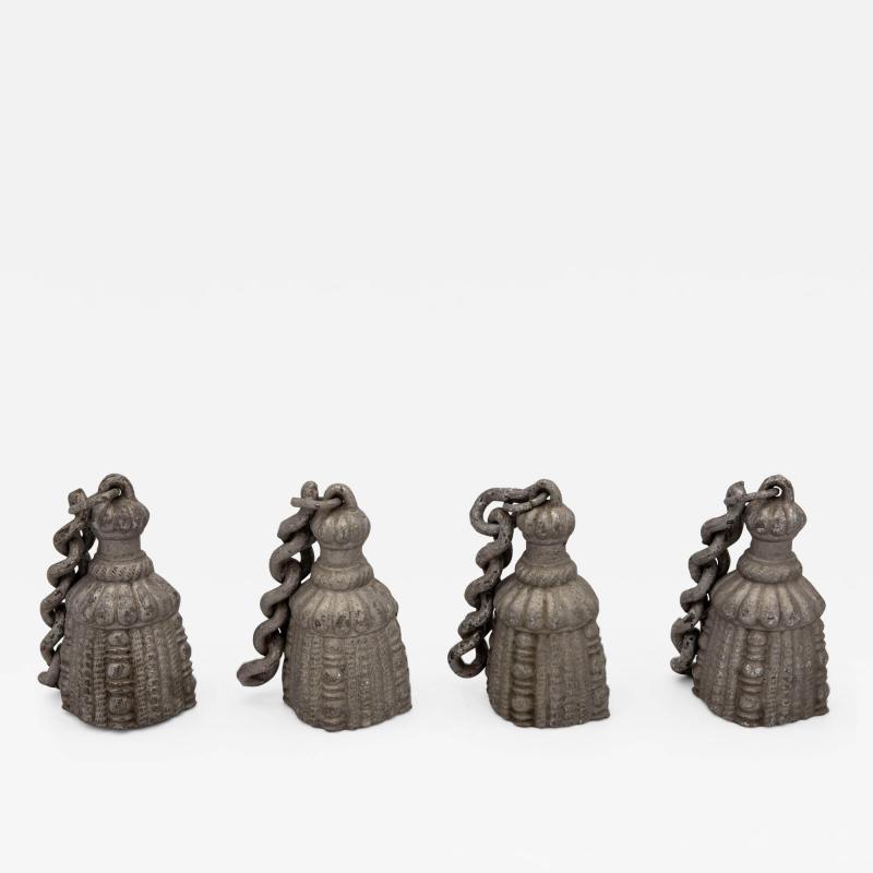 Set of 4 Metal Tassels