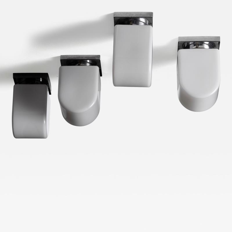 Set of 4 Scandinavian Modern ceiling or wall lamps