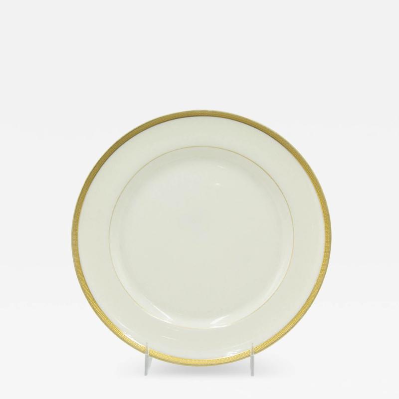 Set of 5 English Victorian Lenox Porcelain Plates
