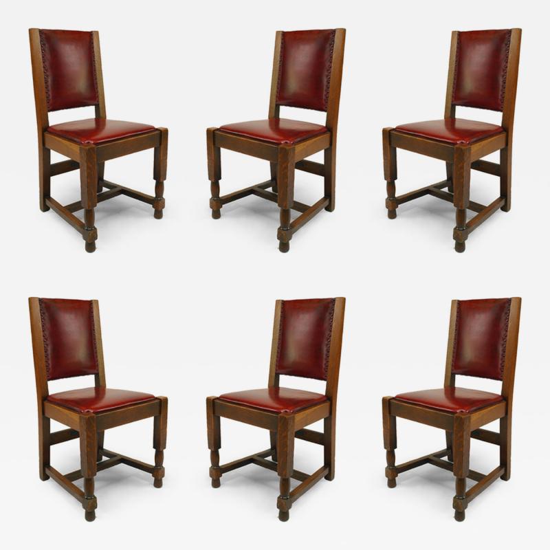 Set of 6 American Mission Oak Side Chairs