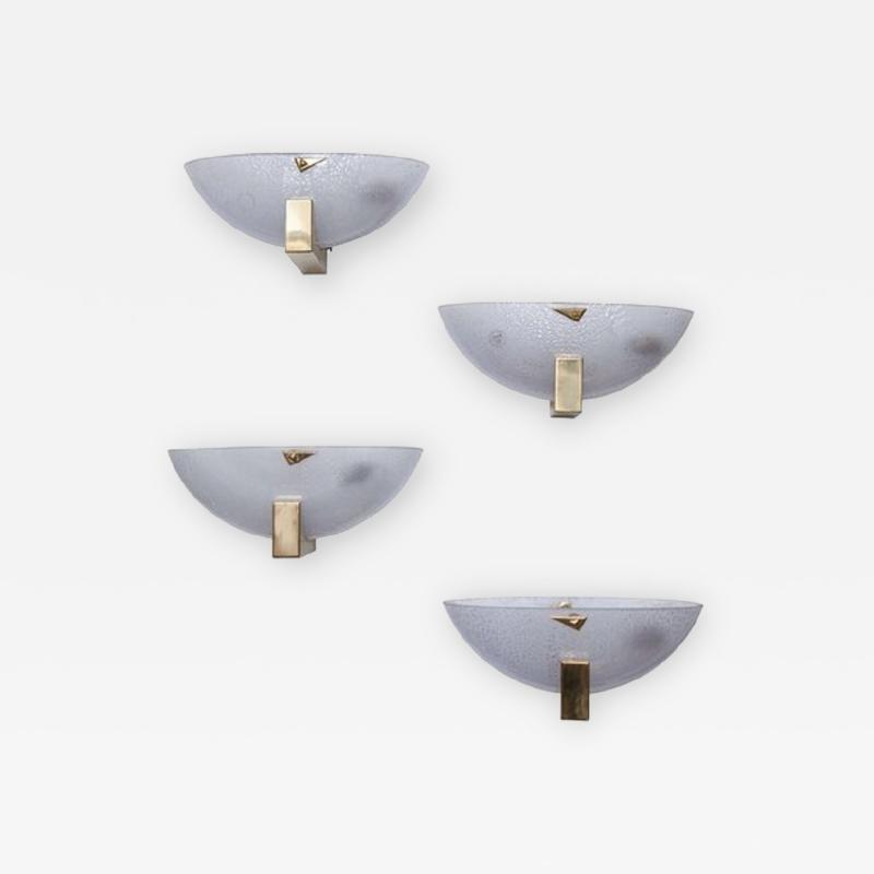 Set of Eight Murano Glass Sconces
