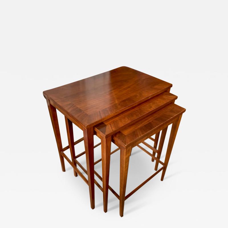 Set of Elegant Danish Nesting Tables in Mahogany