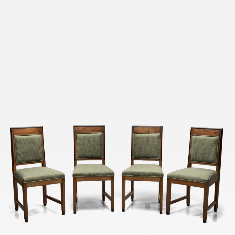 Set of Four Amsterdamse School Dining Chairs The Netherlands ca 1920s