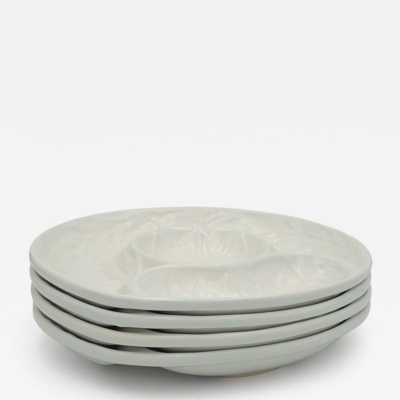 Set of Four Artichoke Plates U S A circa 1950