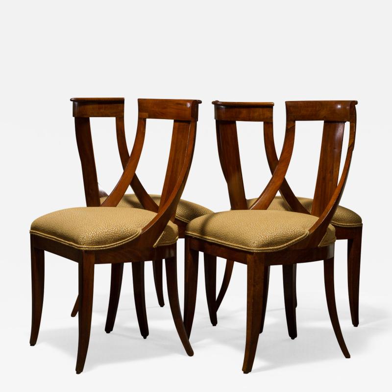 Set of Four Biedermeier Chairs