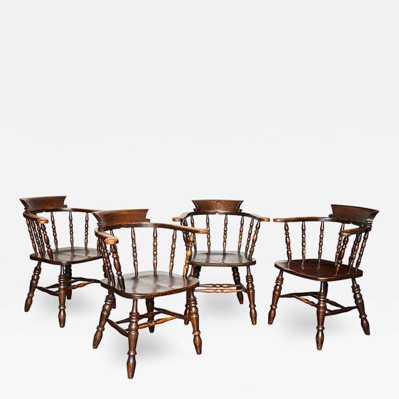 Set of Four Captain Pub Chairs