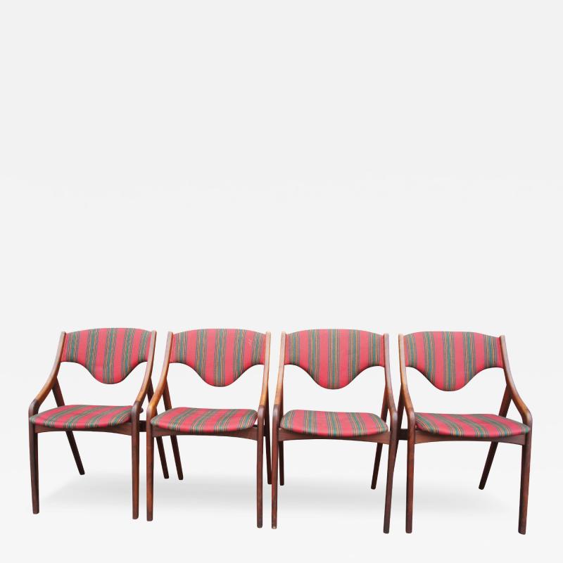 Set of Four Danish Modern Dining Chairs