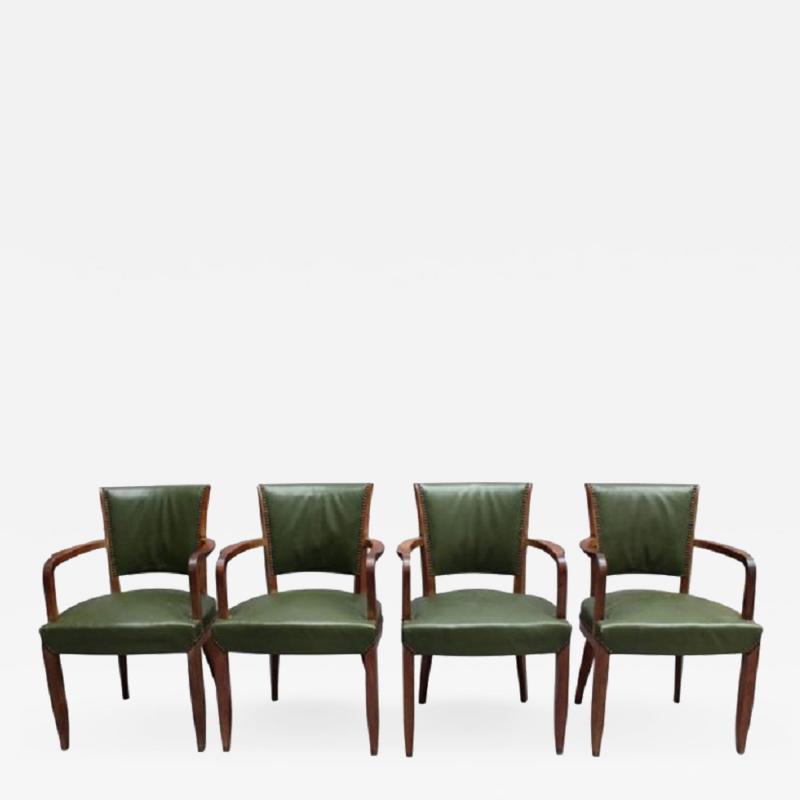 Set of Four Fine French Art Deco Rosewood Armchairs