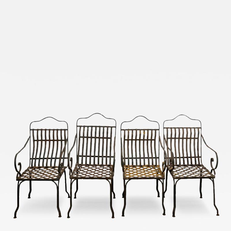 Set of Four Garden Chairs