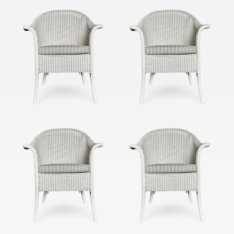 Set of Four Lloyd Loom Chairs