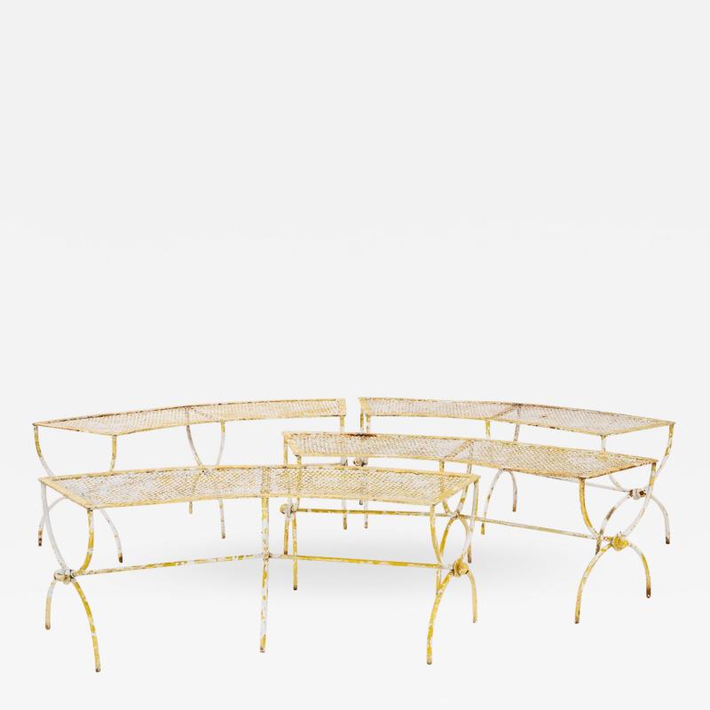 Set of Four Salterini Rounded Benches