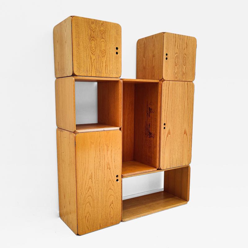 Set of Mid Century Modular Wooden Cubes by Derk Jan de Vries