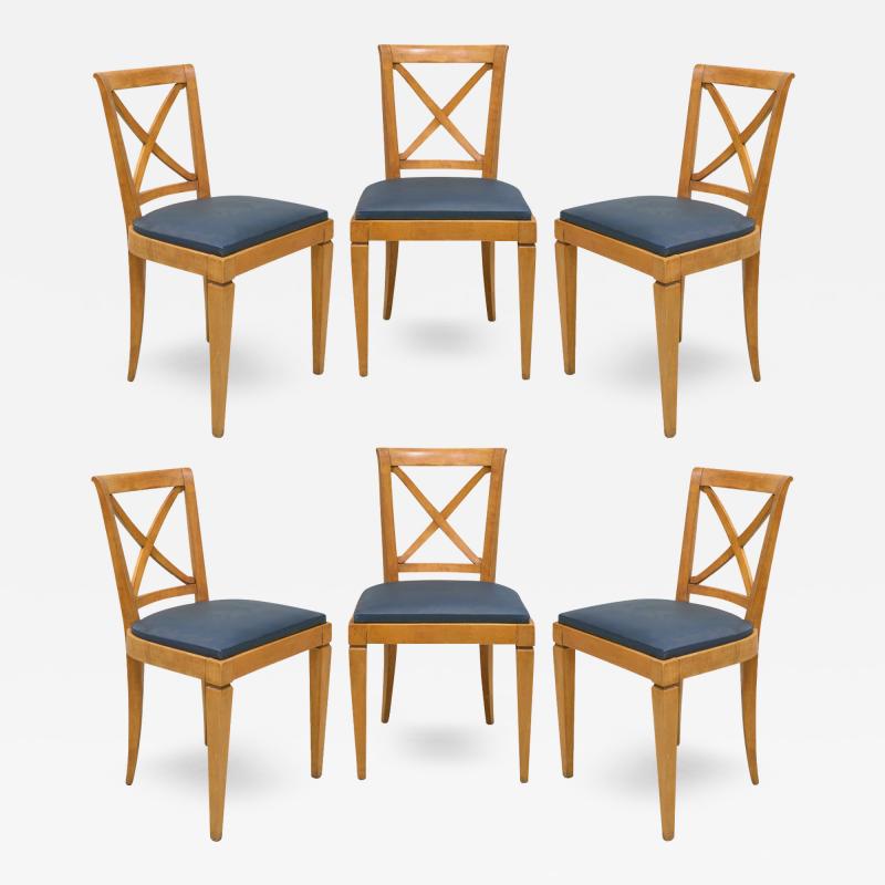 Set of Six Dining Chairs in the Neoclassical Manner