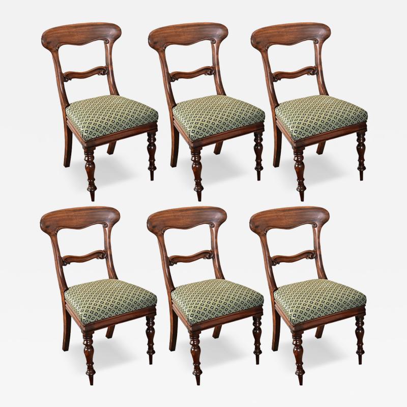 Set of Six English Victorian Dining Chairs