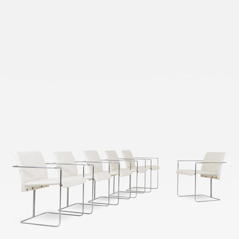 Set of Six Modernist Chairs by Ernesto Radaelli