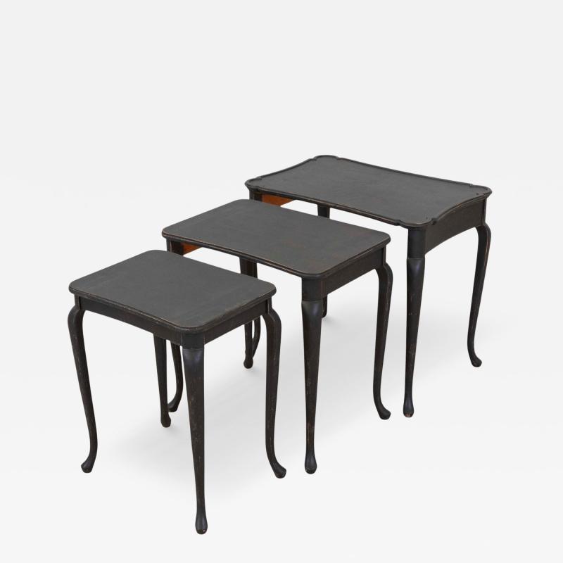 Set of Swedish Queen Anne Style Nesting Tables