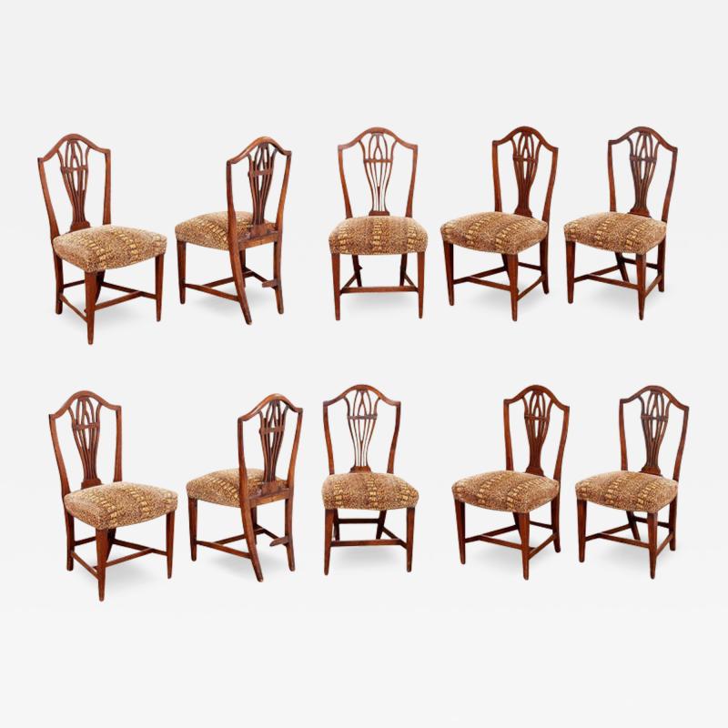 Set of Ten Sheraton Dining Chairs