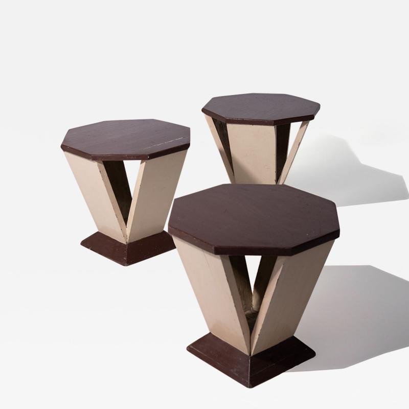 Set of Three Futurist Tables