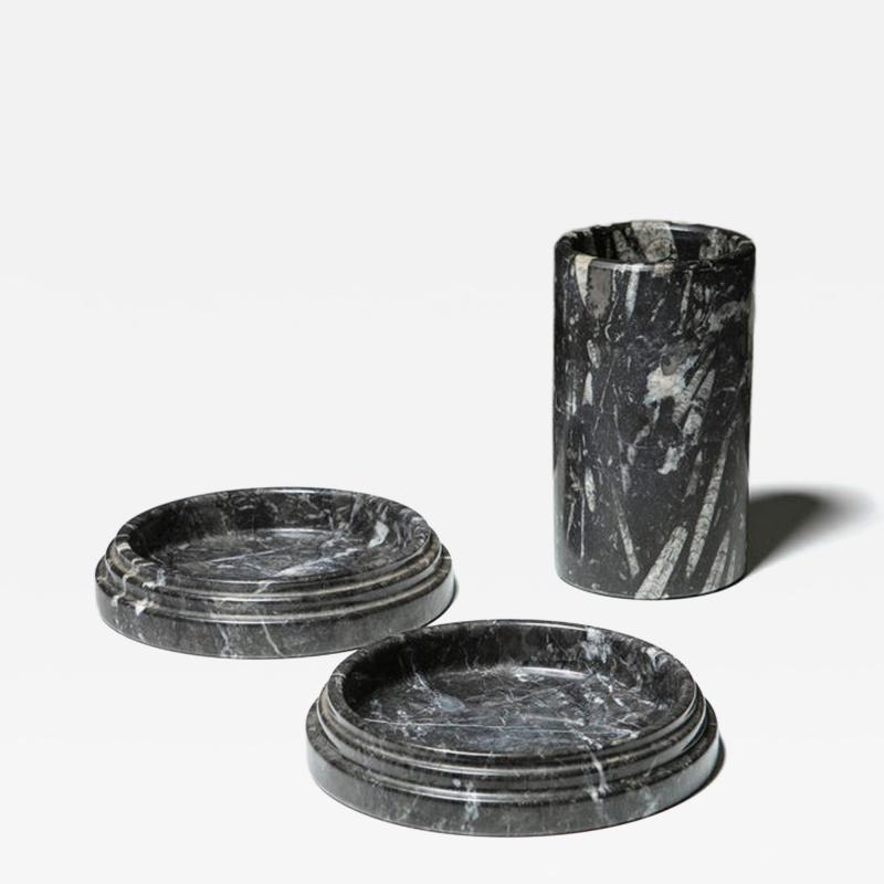 Set of Three Marble Centerpieces