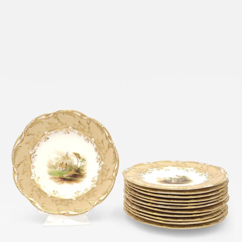 Set of Twelve Dessert Plates England circa 1820