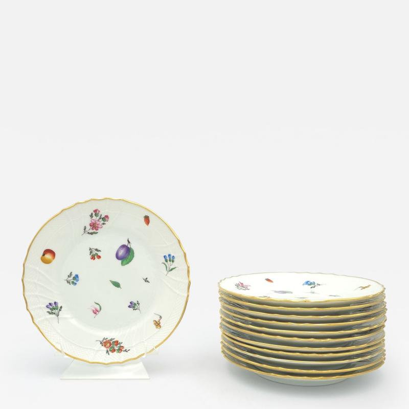 Set of Twelve Richard Ginori Plates circa 1970