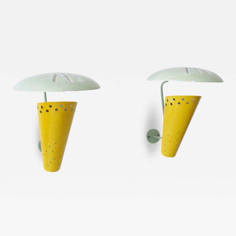 Set of Two Exceptional Large Highly Decorative Sconces or Wall Lamps Germany